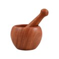 thumbnail image 1 of 1 Set Wooden Manual Garlic Press Garlic Mortar Garlic Press Kitchen Gadget, 1 of 8