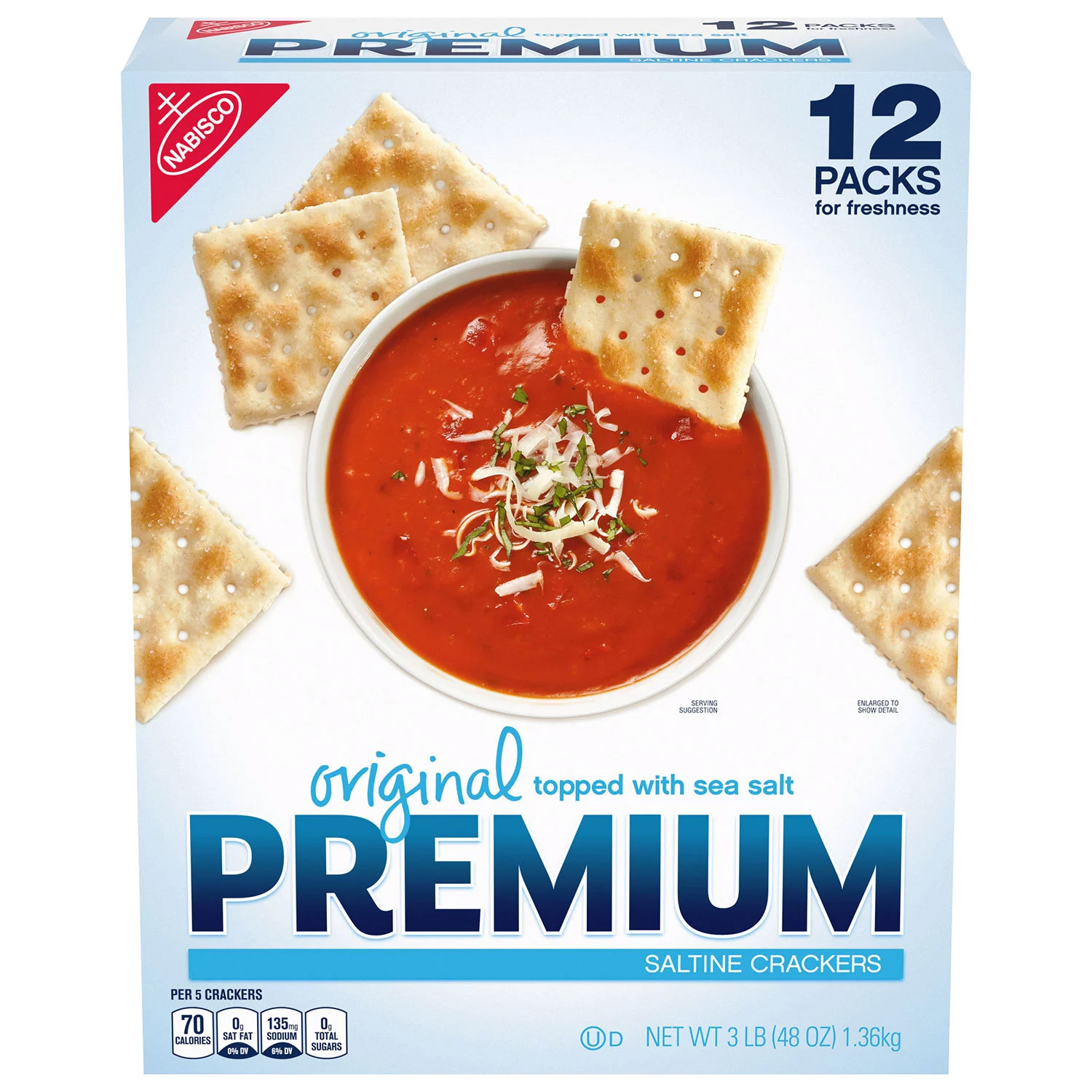 Nabisco Premium Original Saltine Crackers 12 Pk Walmart