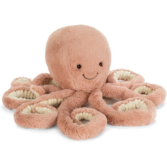 Jellycat Odell Octopus Stuffed Animal, Little 10.5 inches - Ocean and Sea Plush Toy - Classic Children's Gift