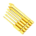thumbnail image 1 of Brocas Bling Bling triangulares con vástago hexagonal y ranuras para perforación en espiral de 3/4/5/6/8/10 mm, 1 of 7