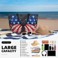 thumbnail image 5 of Daiia Butterfly With USA Flag Beach Travel Bag - Water-Resistant Beach Bag, Lightweight Tote with 7 Pockets for Women and Men - Gym,Pool,Camping,Reusable Grocery Bag, 5 of 7