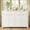 White, variant on Euroco Sideboard Buffet Cabinet with 2 Drawers,55" Large Storage Cabinet with Adjustable Shelves and 4 Doors,Wood Coffee Bar Cabinet for Dining Room,Living Room,Hallway,Cyan