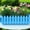 Blue, variant on Fence Shaped Planter Durable Flower Pot Lightweight Window Box for Home Garden Wedding Party Office Decor