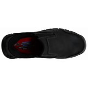 Skechers Hartan Steel Toe Work Shoes for Men, Slip-On Shoes with a Lace-Up Front