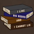 thumbnail image 3 of CafePress - I Like Big Books Dark T Shirt - 100% Cotton T-Shirt, 3 of 4