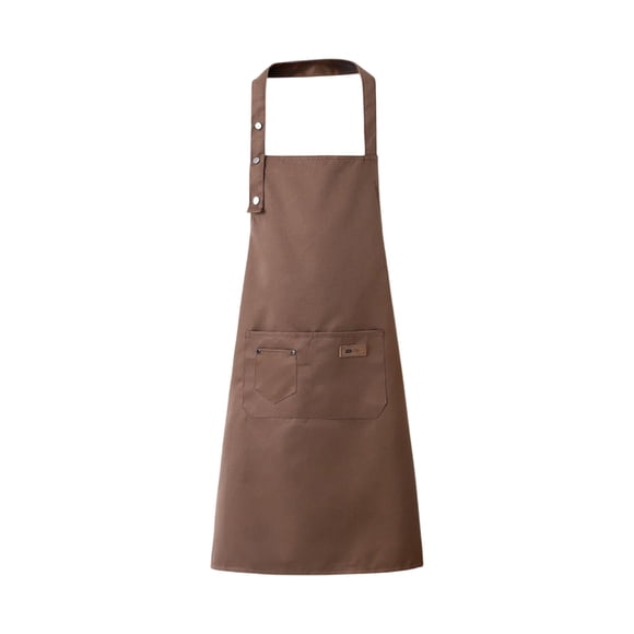 Delantal de cocina de algodón, impermeable, resistente al aceite, con tirantes ajustables, ideal para cocinar, hornear y limpiar. Delantal unisex para adultos con bolsillo, para uso doméstico, en