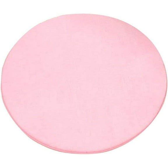Zhuge Round Play Mats for Kids Tent Playpen 80cm Pink Round Rug for Play Tent Circular Rug Kids Tent Rugs（Pink 80cm）