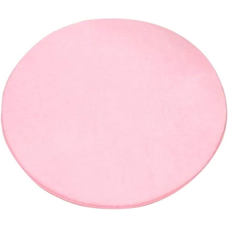 Zhuge Round Play Mats for Kids Tent Playpen 80cm Pink Round Rug for Play Tent Circular Rug Kids Tent Rugs（Pink 80cm）