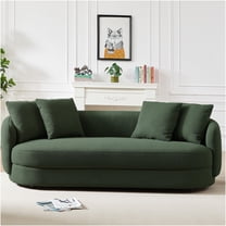 JERFIT 54" Convertible Velvet Sofa Bed for Small Spaces, Dual-Purpose Sleeper with Storage, Blue Flannelette Futon Couch for Living Room, Apartment