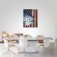 thumbnail image 4 of Christian Cross Wall Art American Flag Cross Pictures Wall Decor Patriotic Inspirational Canvas Painting Print Catholic Religious Decor Artworks for Office Bathroom Bedroom Living Room Church 16"x20", 4 of 7