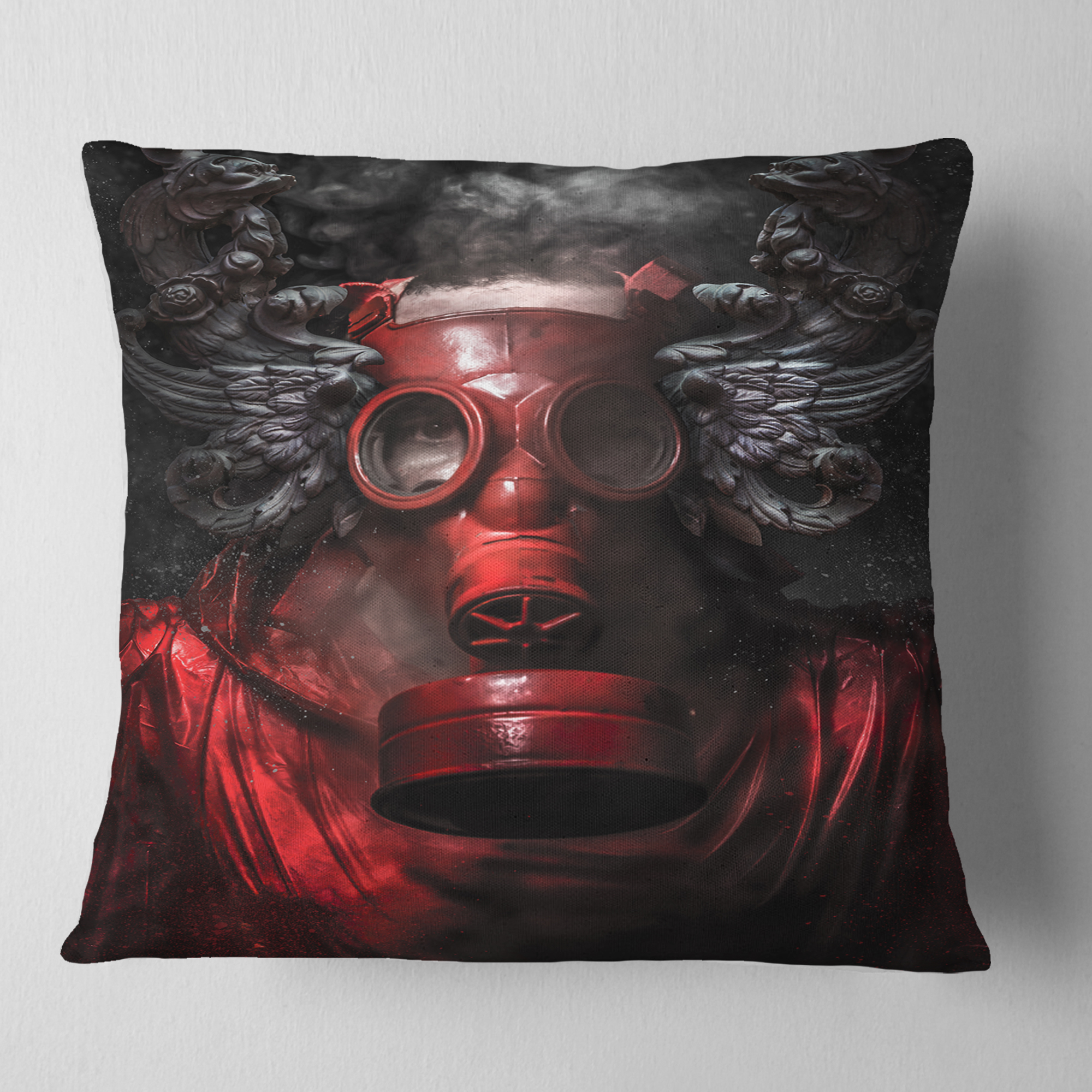 Designart Nuclear Attack - Contemporary Throw Pillow - 18x18