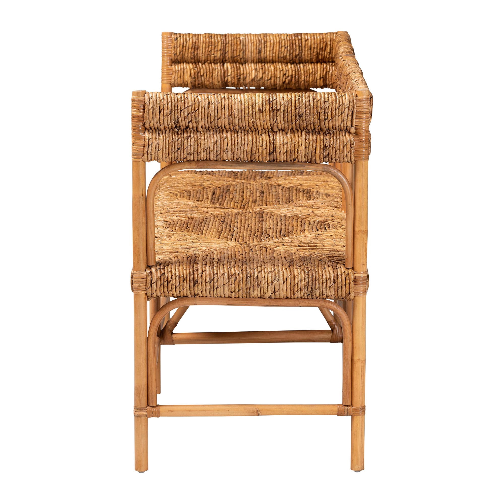 bali & pari Adisa Boho Dining Bench, Light Honey