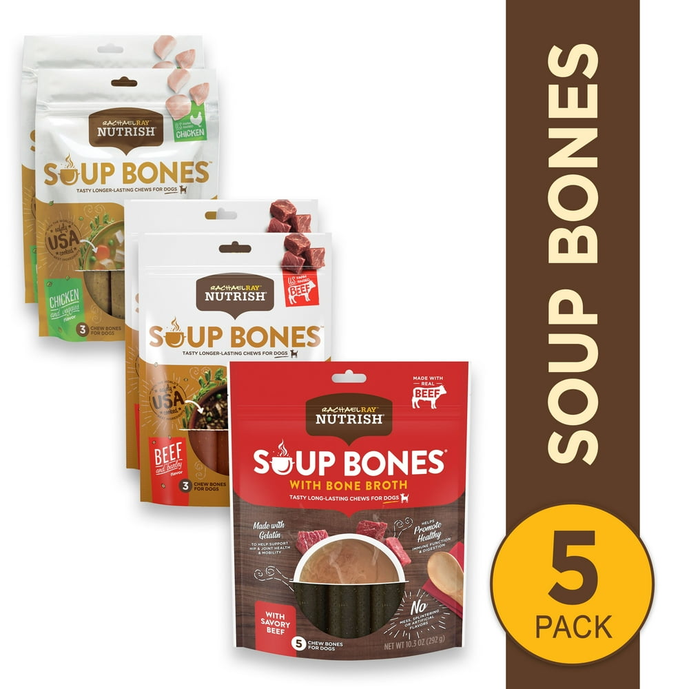 Rachael Ray Nutrish Soup Bones Dog Treats, Multiple Sizes