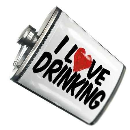 

NEONBLOND Flask I Love Drinking