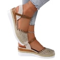 thumbnail image 6 of NexTorq Closed Toe Platform Wedge Sandals, 2026 Espadrilles Wedges for Women Heel Casual, Women's Espadrilles Dressy Sandals, Comfortable Anti Slip Summer Shoes with Adjustable Buckle Ankle Strap, 6 of 6