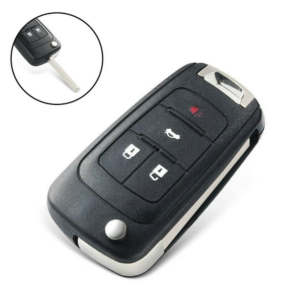 Remote Key Fob For Chevy Cruze 2010 2011 2012 2013 2014 2015 2016   Free Cut,Black Key Shell