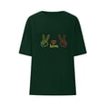 thumbnail image 4 of Otvok Womens Casual Heart-Shaped Printed Tops Crewneck Short Sleeve T Shirts Fashion Outfits Spring Summer Blouses, 4 of 6