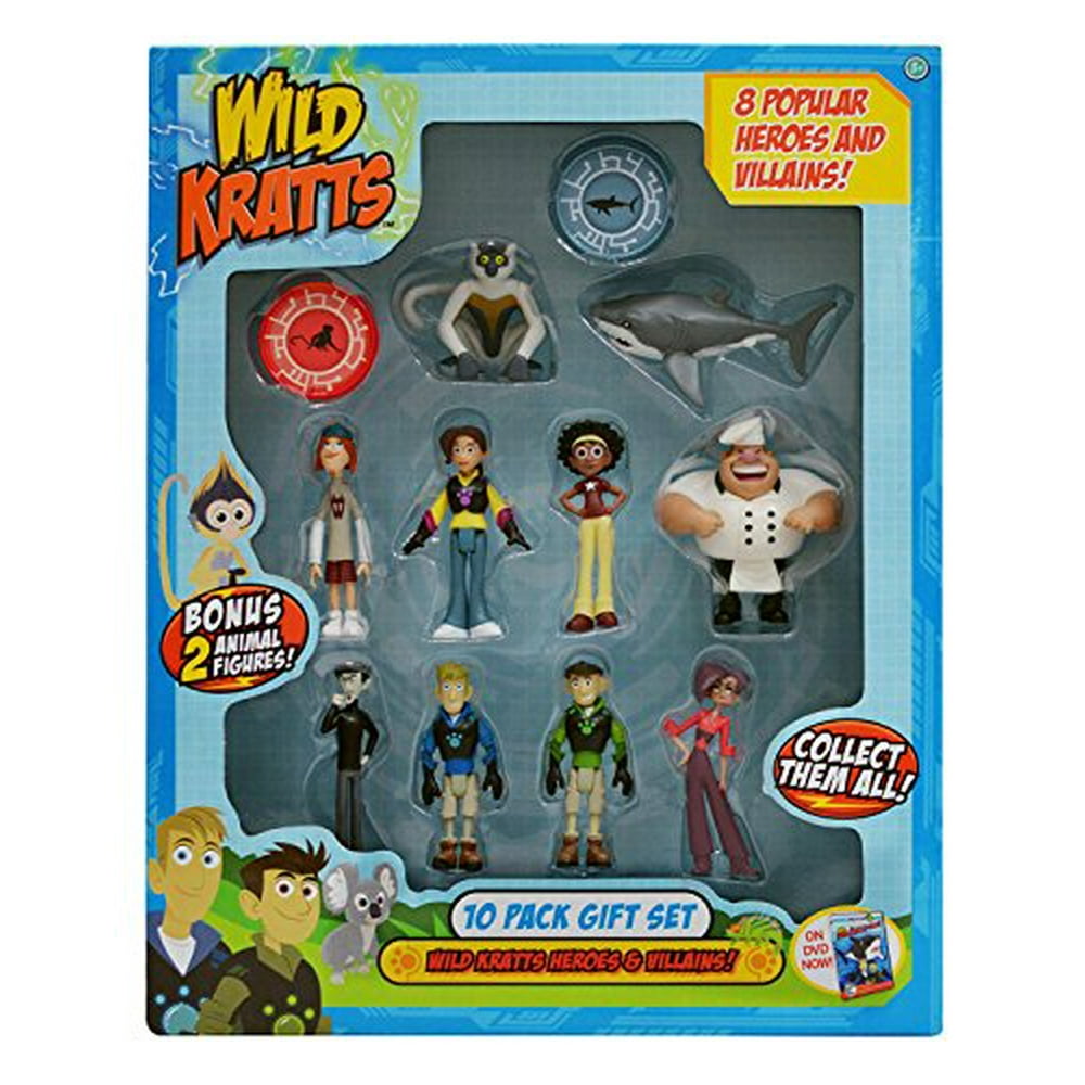 Wild Kratts Toys 10Pack Action Figure Gift Set - Walmart.com - Walmart.com
