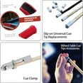 thumbnail image 4 of Pool Cue Tips Replacement Kit: 6 in1 Billiards Pool Cue Tip Repair Shaper Tool with 6pcs cue Tips 6 Chalk for Replacement, 4 of 6