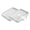 White, variant on 2Pcs Silicone Soap Dishes With Drain Spout Wave Groove Drainage Soap Holder Non Slip Soap Tray For Bathroom Shower Kitchen Sink(Grey-12Cm)
