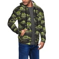 thumbnail image 3 of Zip Up Hoodies for Men - light green excavator Long Sleeve Comfrt Men'S Fashion Hoodies & Sweatshirts, Jackets for Men Hoodies Pullover Clothing Clothes with Pouch, 3 of 5