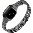 thumbnail image 1 of REQO Bandes Métalliques Bling Compatibles avec Fitbit Versa 4 / 3 / Sense 2 / Sense, Sangles de Remplacement Réglables, 1 of 6