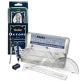thumbnail image 4 of Set d’instruments mathématiques Helix Oxford – coffret de géométrie de 10 pièces dans une boîte métallique, 4 of 4
