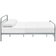 thumbnail image 4 of Modway Maisie Queen Powder Coated Sturdy Steel Bed Frame in Gray, 4 of 7