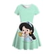thumbnail image 1 of Verano 2022 nuevas niñas moda vestido de Color sólido niños Disney princesa fugitiva vestido estampado Casual vestido suelto princesa Lepe13T-14T Gao Jinjia LED, 1 of 2