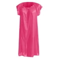 thumbnail image 4 of LINGLANG Women's Solid Color Ice Silk Nightgown Short Sleeve Loose Lounge Sleep Dress with Lace Trim, Breathable Cooling Fabric Soft Lightweight Summer Sleepwear Nightshirt Casual Homewear for Women, 4 of 4