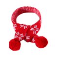 thumbnail image 1 of Bufanda de gato para Navidad (2024), accesorio de tejido festivo, bufanda de gato tejida, collar para mascota, gato, perro, bufanda de lana de conejo a cuadros con copos de nieve, cálida para Navidad., 1 of 8