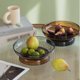 thumbnail image 3 of Frutero de cristal moderno, ligero y lujo, redondo, gran capacidad con base, ideal for sala estar, salón o decoración del hogar, 3 of 6