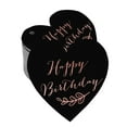 thumbnail image 1 of Inkdotpot Happy Birthday Bottle Tag Real Rose Gold Foil Favor Hang Tags Pack Of 50, 1 of 1