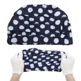 thumbnail image 5 of Unique Bargains 1 Pc Breathable Floral Pattern Swimming Cap Navy Blue White, 5 of 6