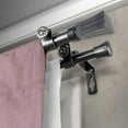 thumbnail image 3 of 5/8" Adjustable 84 -120" Colton Double Curtain Rod - Black, 3 of 3