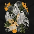 thumbnail image 2 of Fall Autumn Ghosts and Pumpkins Unisex Plus Fleece Graphic Sweatshirt Brisco Brands 5X, 2 of 6