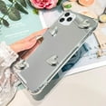 thumbnail image 4 of Designed for iPhone 11 Pro Max Mirror Case Cute 3D Love Hearts Design for Women Girl,Luxury Protective Plating Pattern Bumper Cover Case for iPhone 11 Pro Max 6.5 inch-Silver, 4 of 13