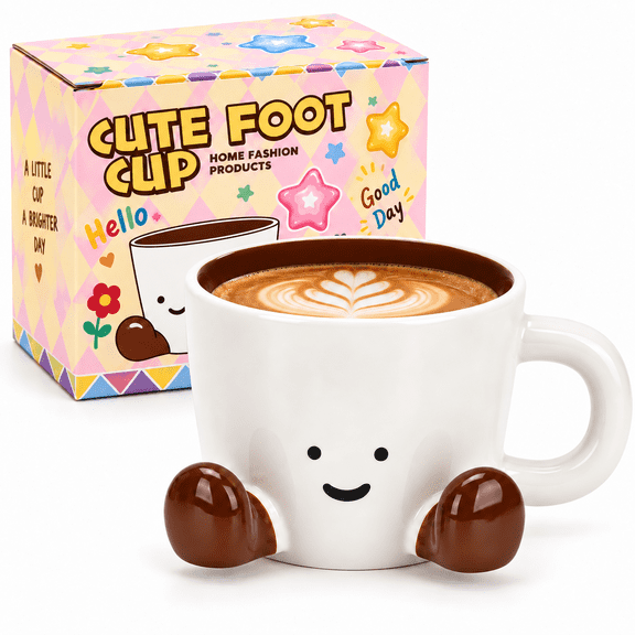 Coffee Mug,Cute funny Mug For Women, 12.8oz/380ml Unique Ceramic Coffee Tea Cups, Office Mug Gift