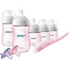 Philips Avent Natural Baby Bottle Pink Gift Set, SCD206/11