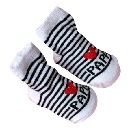 

BELLZELY Compression Socks for Women Clearance Baby Infant Boy Girl Slip-resistant Floor Socks Love Mama Papa Letter Socks