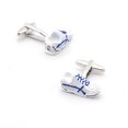 thumbnail image 2 of Zapatillas deportivas Cufflinks de color blanco y azul cobre para hombre y mujer, 2 of 3