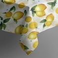 thumbnail image 5 of Yellow Lemon Fruit Leaves Beige Pattern Square Tablecloth,Waterproof Square Table Cover,Wipeable Spillproof Washable Table Cover for Home Kitchen Party Decor 52"x52"(132x132cm), 5 of 6