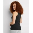 thumbnail image 3 of Hanes Women's Scoopneck Cotton Jersey Tank Black L, 3 of 5