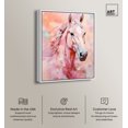 thumbnail image 2 of Pink Horse Canvas Peach Boho Wall Art by Art Remedy, White Frame, 36" x 45", 2 of 7