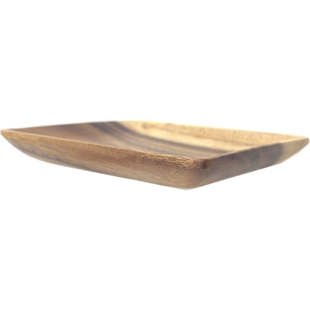 Island Imports Acacia 1"x8"x8" Square Dinner Plate