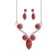 thumbnail image 1 of Set´s para Mujer con Cristal Fino Europeo Barroco- Bañado en Rodio – Set´s  Elegante y Brillante-Aretes de Mujer de Moda- Joyería para Mujer de Moda- Regalo especial Ortiz Espinosa Temporada, 1 of 6