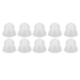 thumbnail image 2 of 10 Pcs Hearing Amplifier Ear Tips Transparent Double Layer Closed Anti Static Soft Silicone Earplug Domes S, 2 of 5