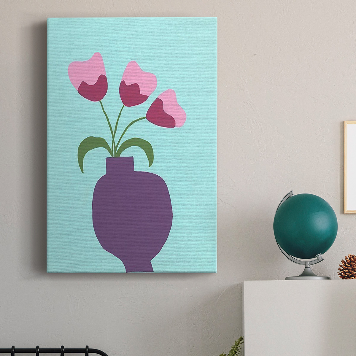 Modern Blooms I Premium Gallery Wrapped Canvas - Ready to Hang