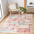 thumbnail image 2 of SAFAVIEH Skyler Mandy Distressed Area Rug, Burgundy/Gold, 5'5" x 7'7", 2 of 9