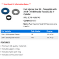 thumbnail image 2 of Fuel Injector Seal Kit - Compatible with 2014 - 2018 Hyundai Tucson 2.0L 4-Cylinder 2015 2016 2017, 2 of 2